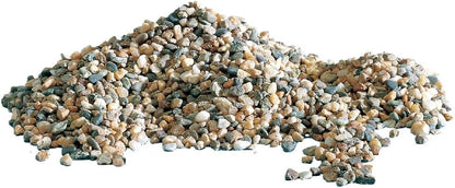 Polychrome - Natural Aquarium Gravel, Decorative Soil, Sand and White Gravel, Grains 3-4 Mm, 2 KG