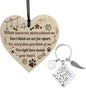 Dog Memorial Gifts Key Ring Pet Sympathy Gift Dog Remembrance Keychain Loss of Pet Paw Prints Memorial Dog Keyring for Pet Lover