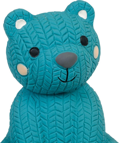 Little  Teddy Bear Latex Chew Dog Toy, Blue (Pack of 1)