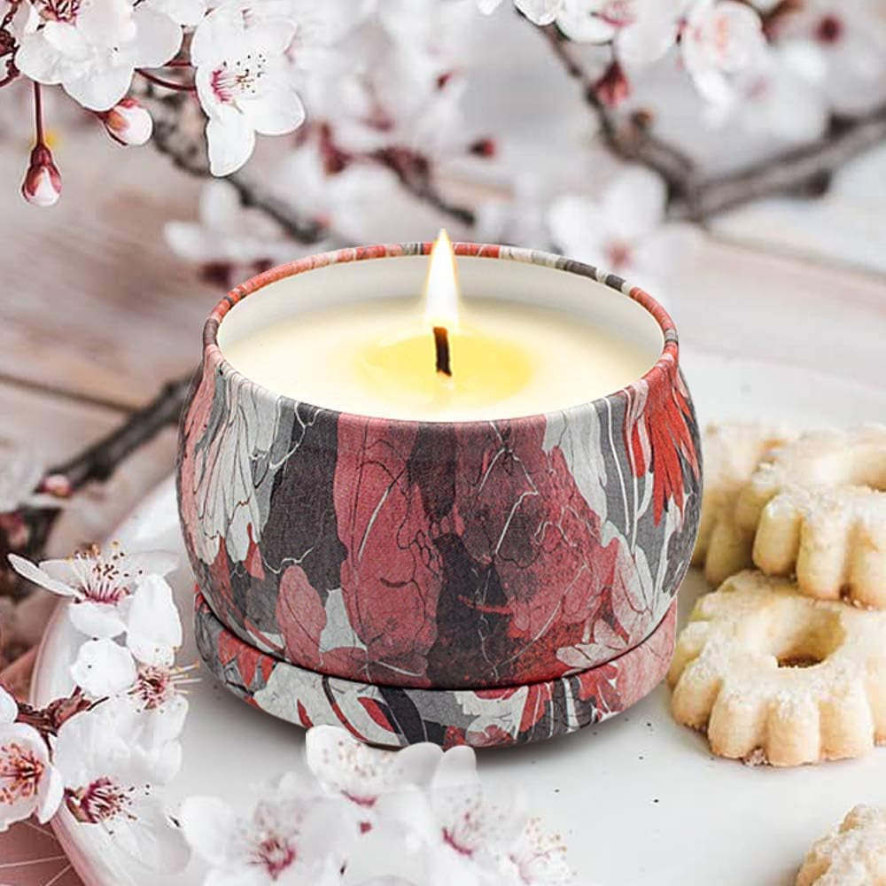 4 Pack Scented Candles Gifts for Women,  Aromatherapy Candles for Home Scented, 120H Burning Soy Wax Portable Travel Tin Ideal Candle Gift for Birthday, Valentine'S Day, Mother'S Day, Bath, Yoga