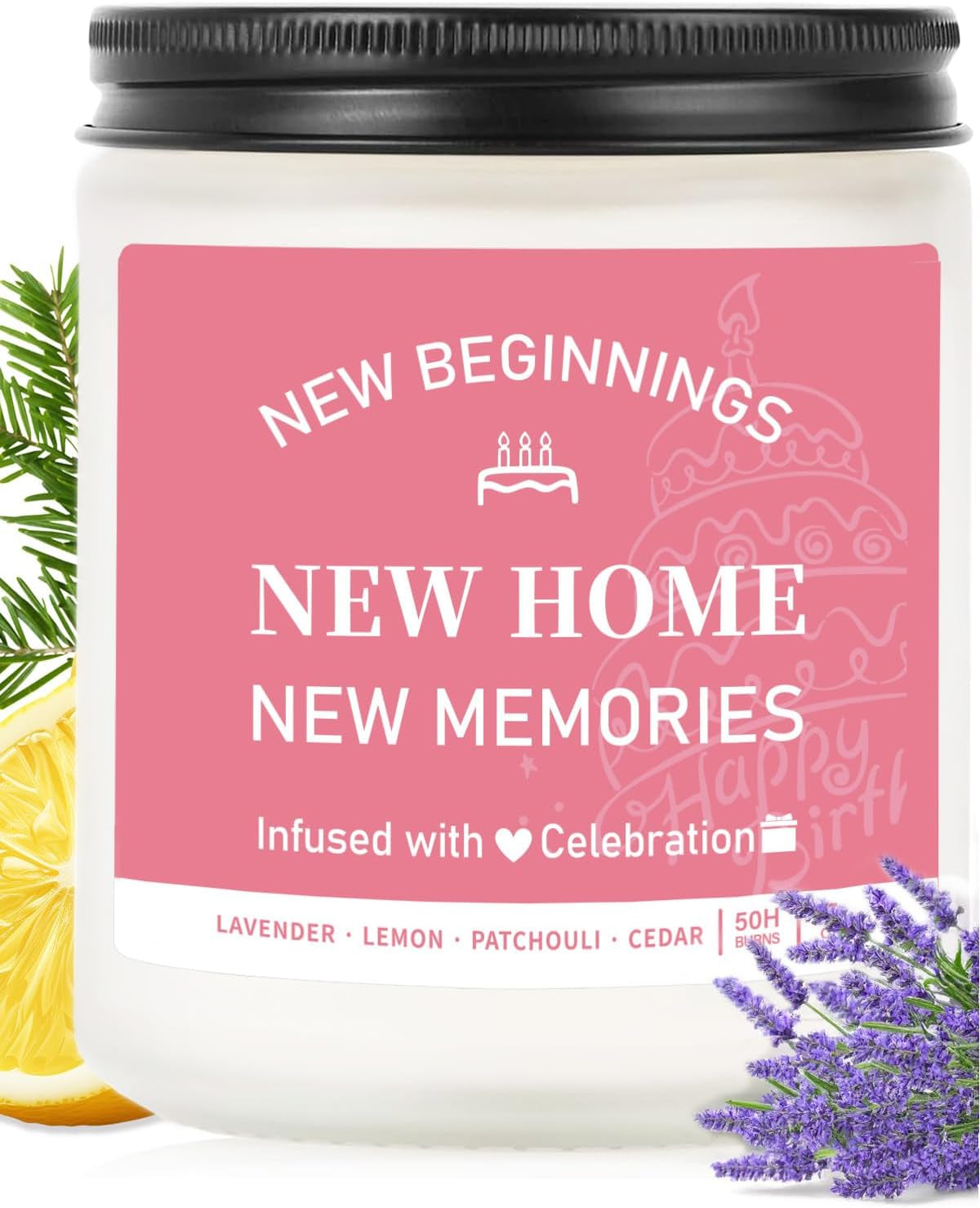 New Home Gifts - House Warming Gifts New Home, Lavender Scented Candle, New Apartment Warming Gifts, New Home Gifts for Couples,New Home Gifts for Friends, Sisters, Colleagues