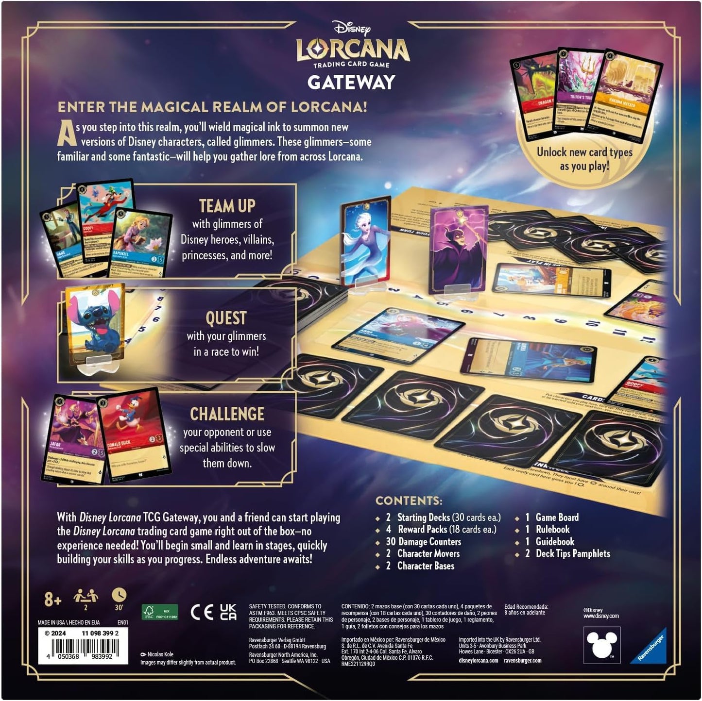 Disney Lorcana Gateway - Trading Card Game for Adults and Kids Age 8 Years up - Collectable TCG
