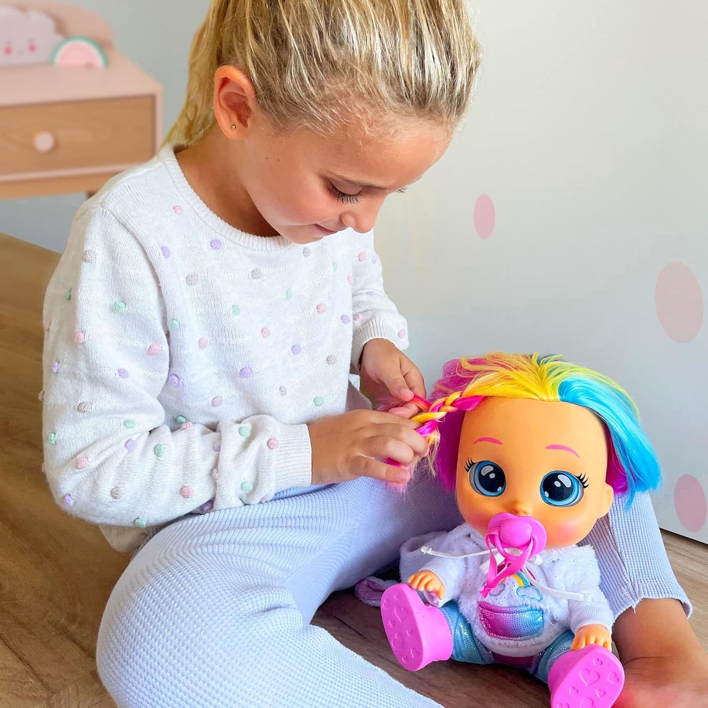 Dressy Fantasy Dreamy | Interactive Doll That Cries Real Tears with Hair to Style, Clothes to Wear and Accessories - Toy and Gift for Boys and Girls