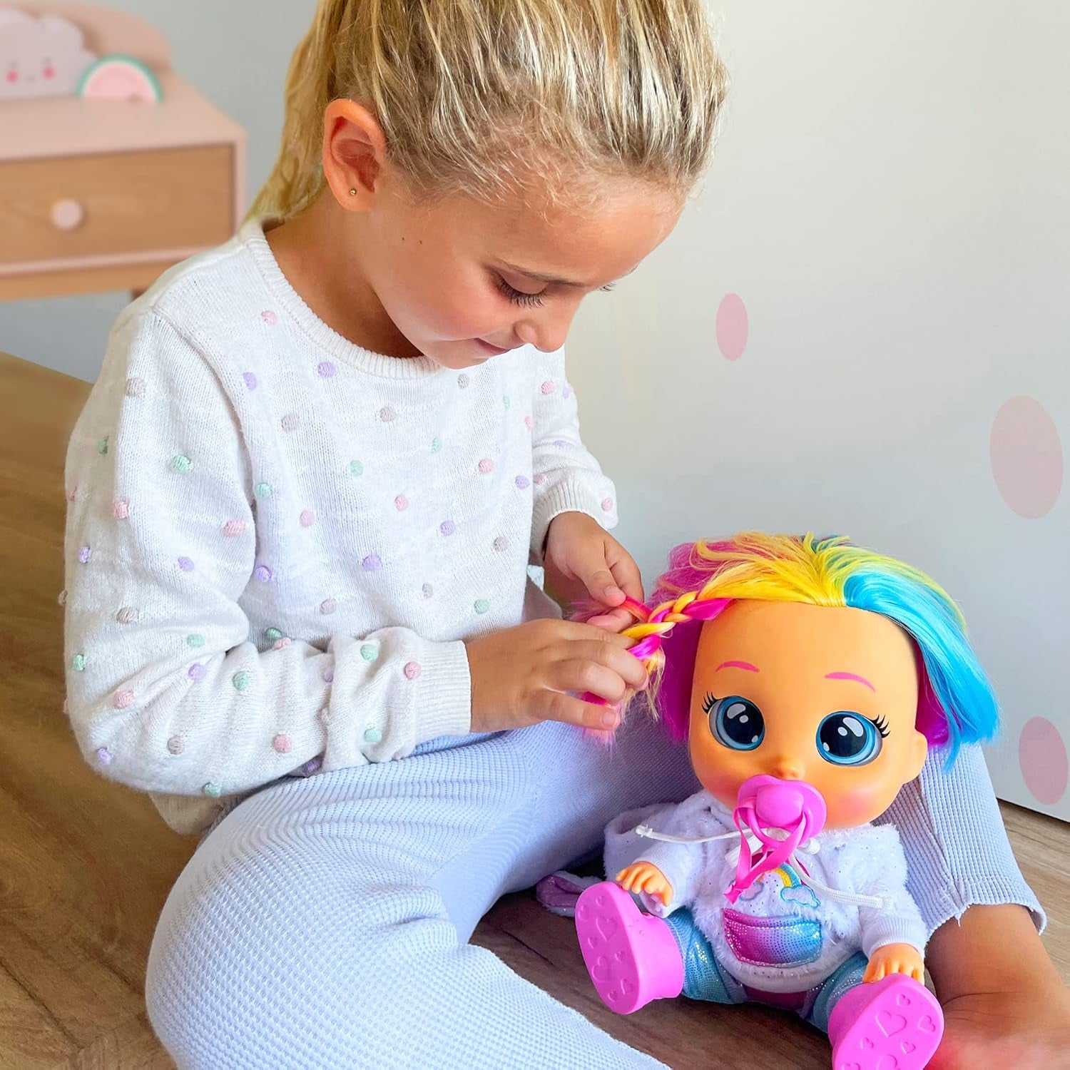Dressy Fantasy Dreamy | Interactive Doll That Cries Real Tears with Hair to Style, Clothes to Wear and Accessories - Toy and Gift for Boys and Girls