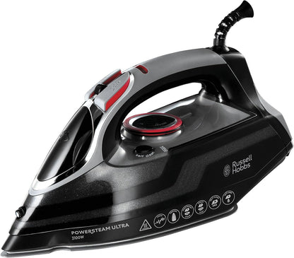 Steam Iron [3100W, 210 G/Min Extra Steam Boost, 70 G/Min Steam] Power Steam (350Ml, Ceramic Soleplate, Self-Cleaning & Spray Water Function, Anti-Limescale, Drip Stop) 20630