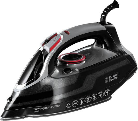 Steam Iron [3100W, 210 G/Min Extra Steam Boost, 70 G/Min Steam] Power Steam (350Ml, Ceramic Soleplate, Self-Cleaning & Spray Water Function, Anti-Limescale, Drip Stop) 20630