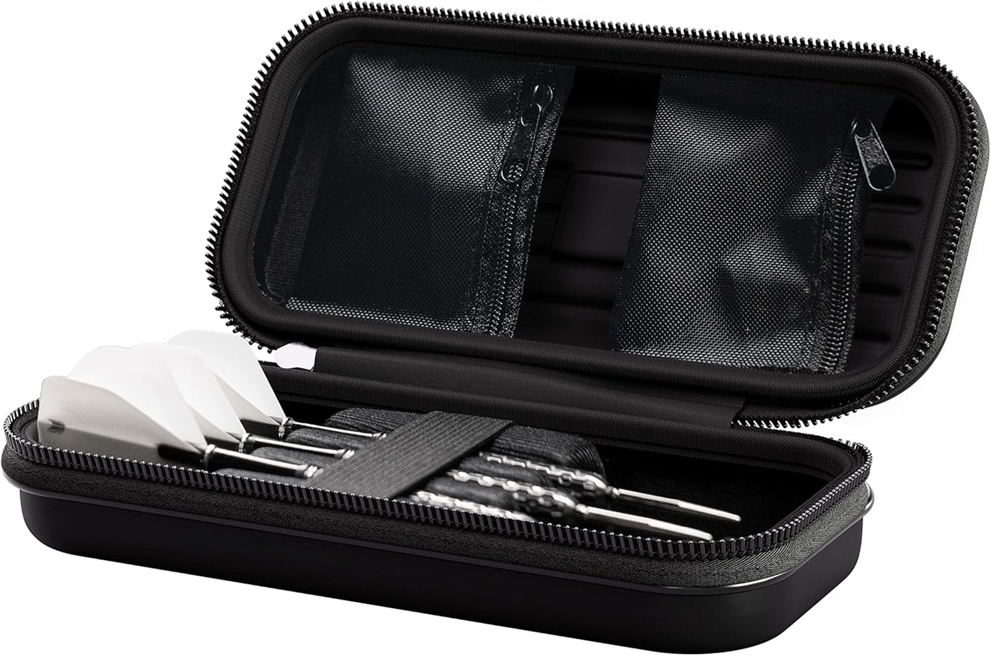 Darts Takoma Darts Wallet, Regular Size, Orange | Darts Case Holds 3 Darts | Protective EVA Dart Holder with Double Zip Lock Inner Pouches | Professional Darts Accessories