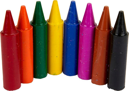 Myfirst Jumbo Crayons - Assorted Colours Easy-Grip Colouring Crayons Perfect for Toddlers Hands Ideal for Kids Aged 12 plus Months, Multicolor, (Pack of 8)