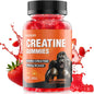 Creatine Gummies 5000Mg Creatine Monohydrate with 1000Mg Bcaas per Serving for Men & Women, Vegan & Sugar-Free, Easy Pre/Post Workout Gym Support for Performance and Muscle Power, 60 Count