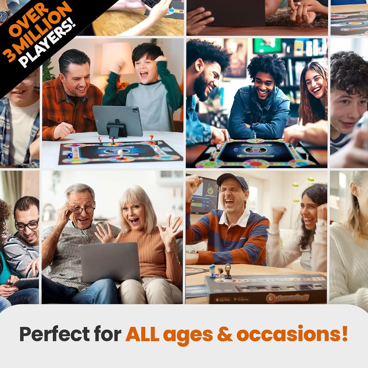 Outsmarted - the Live Quiz Show Board Game | Kids, Teens & Adults | the Ultimate Family Game Night | Age 8+ | Perfect for 2-24 Players | 10,000+ Multimedia Questions | 2024 Edition