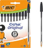 Cristal Original Ballpoint Pens Medium Tip (1 Mm) – Black, Box of 10