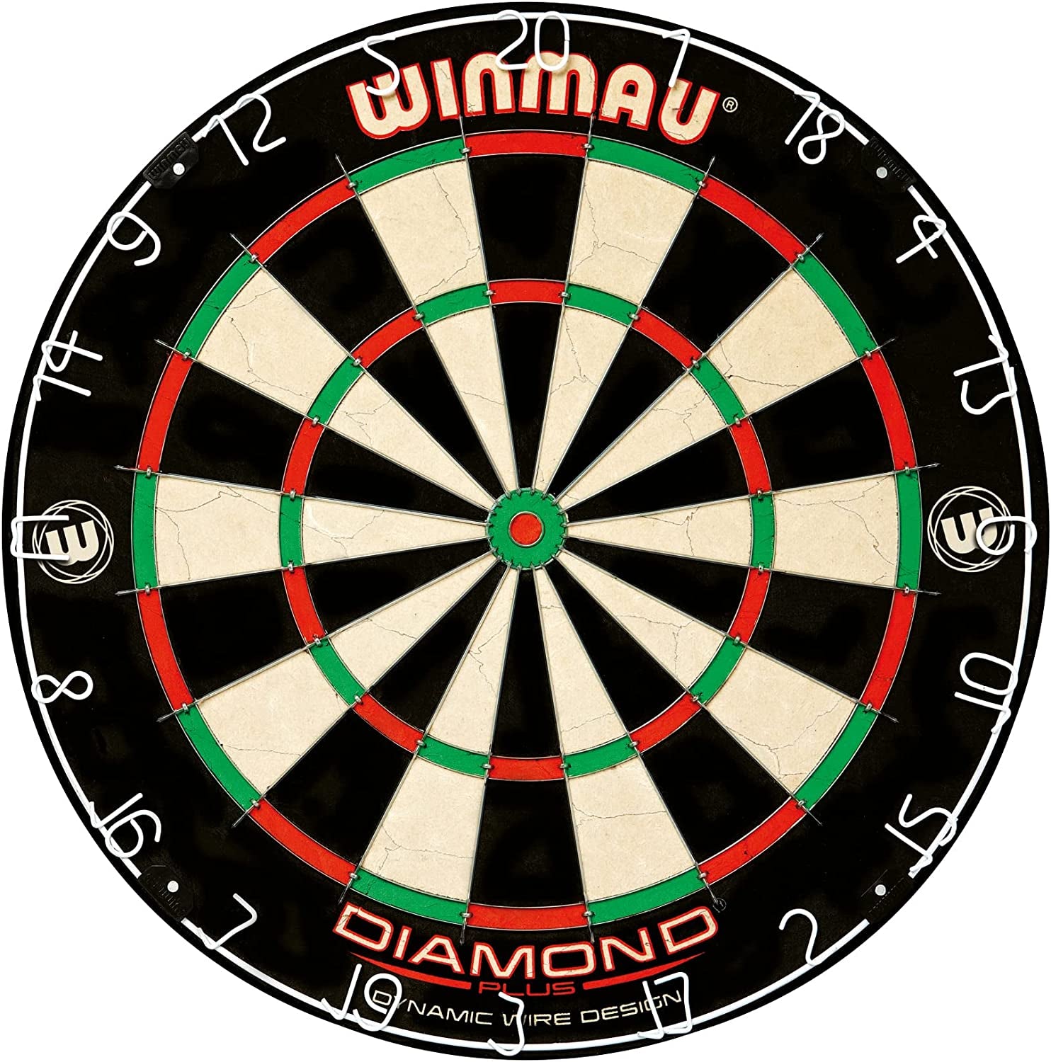 Professional Dart Set Includes Diamond plus Bristle Dartboard - Black Cabinet - 2 Sets of Darts - Official Oche Line