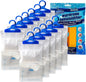 Wardrobe Dehumidifier Hanging Bags Pack of 12 Moisture Absorbers, Trap, Condensation, Dehumidifiers for Damp, Mould, Bedroom, Caravan, Bathroom, Basement, Office – 210G Each