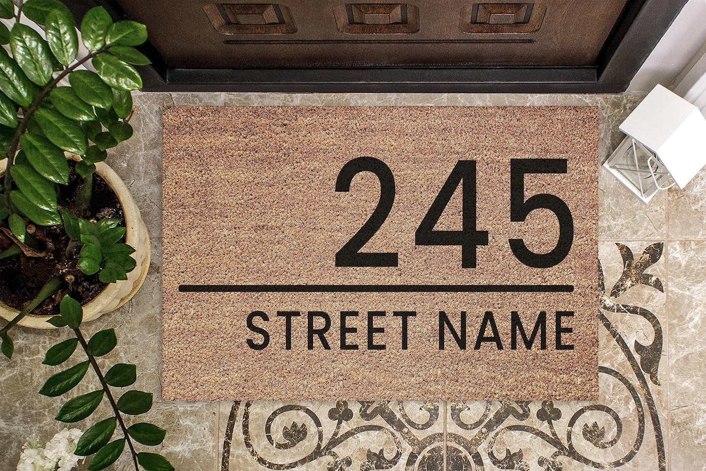 Custom Doormat Personalised Door Mat - Customised Door Rug - Housewarming Gift - New Home Gift - House Gift - Unique Friend Present (D2)