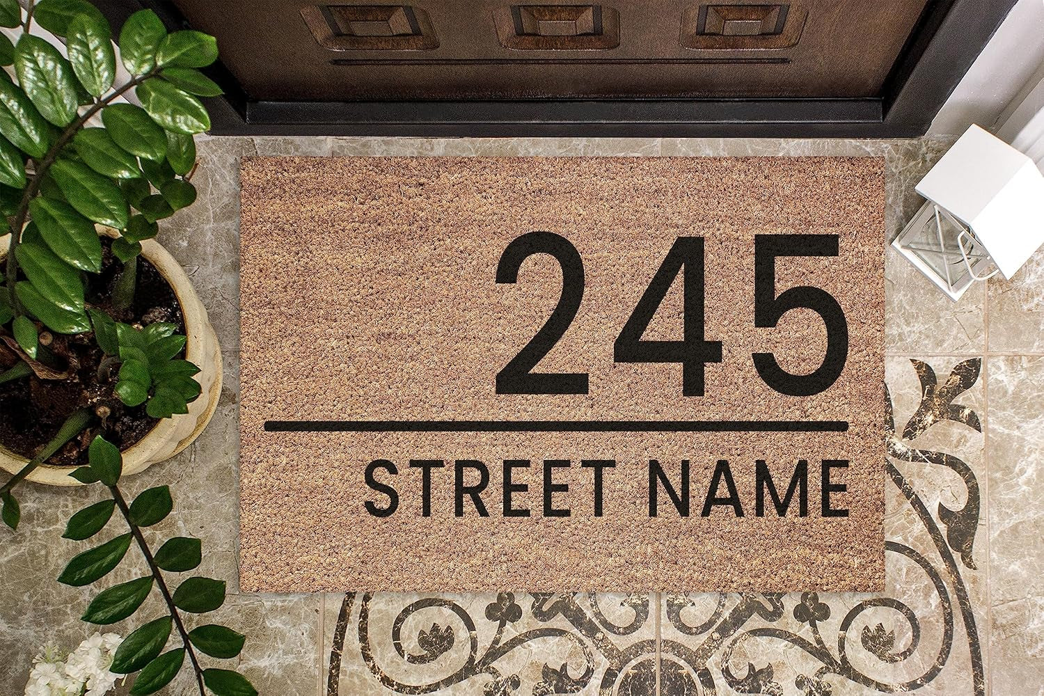 Custom Doormat Personalised Door Mat - Customised Door Rug - Housewarming Gift - New Home Gift - House Gift - Unique Friend Present (D2)