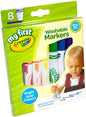 Myfirst Washable Markers - Assorted Colours (Pack of 8) | Easy-Grip Markers Ideal for Toddlers Hands | Ideal for Kids Aged 12+ Months