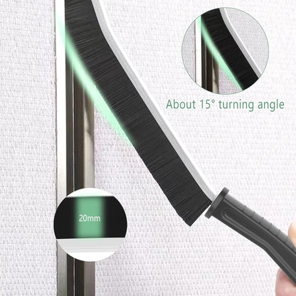 Crevice Cleaning Brush,2 Pcs Bathroom Crevice Gaps Cleaning Brush Groove Crevice Cleaning Tool for Narrow Corners in Home Kitchen Bathroom and Window Hard Bristle Crevice Cleaning Brush UK (2)