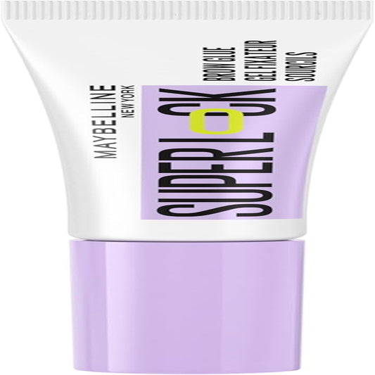 New York, Superlock Brow Glue, Transparent Brow Fixing Gel, with Sculpting Brush, Extreme 24H Hold, No Shedding, No Cardboard Effect, Non-Sticky Finish Superlock Brow Glue
