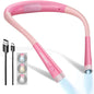 LED Neck Reading Light, Book Light for Reading in Bed, 3 Colors, 6 Brightness Levels, Bendable Arms, Rechargeable, Long Lasting, Perfect for Reading, Knitting, Camping, Repairing