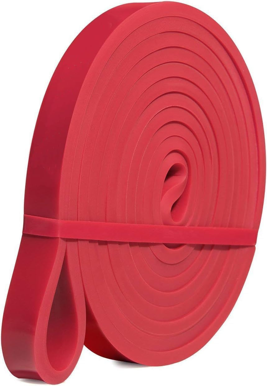 Resistance Band Pull up Assist Band - Resistance Workout Exercise Band, Stretch Training Red Fitness Band for Unisex, Ideal for Home, Pilates, Yoga, Powerlifting, Crossfit, Muscle Toning