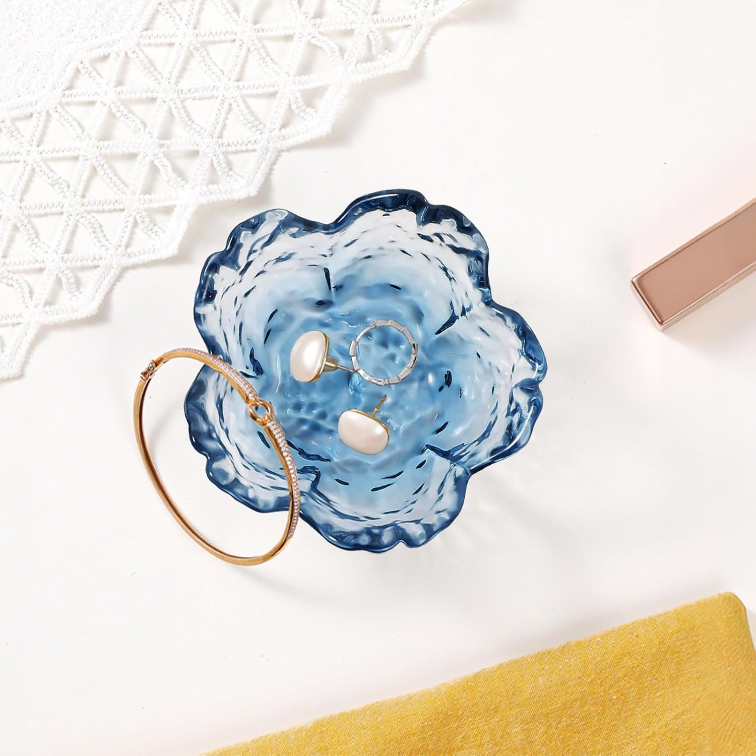 Gifts for Women Trinket Dish Unique Birthday New Home Gifts for Women Her Jewellery Tray Cute Room Decor Aesthetic Bedroom Accessories Ring Dish Holders Small Friendship Christmas House Warming Gifts