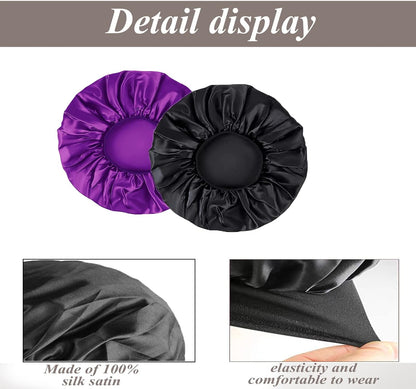 Silk Bonnet Satin Bonnet, Silk Hair Wrap for Sleeping, Soft and Comfortable Silk Sleep Cap