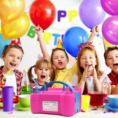 Electric Balloon Pump, Portable Dual Nozzle High Power (AC220-240V 600W) Balloon Inflator Blower Pump for Party, Wedding, Birthday, Activities and Festival Decoration