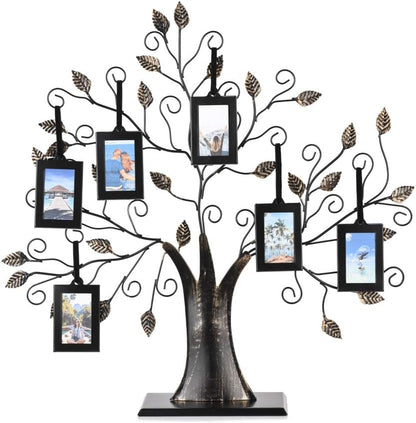 Family Tree Photo Frame with 6 Hanging Picture Frames