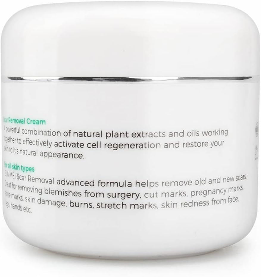 Scar Removal Cream New & Appearance of Old Scars Surgery, Stretch Marks, Acne, Burns & Injuries Face or Body, Working for Removing Scars and Strech Mark for Pregnancy