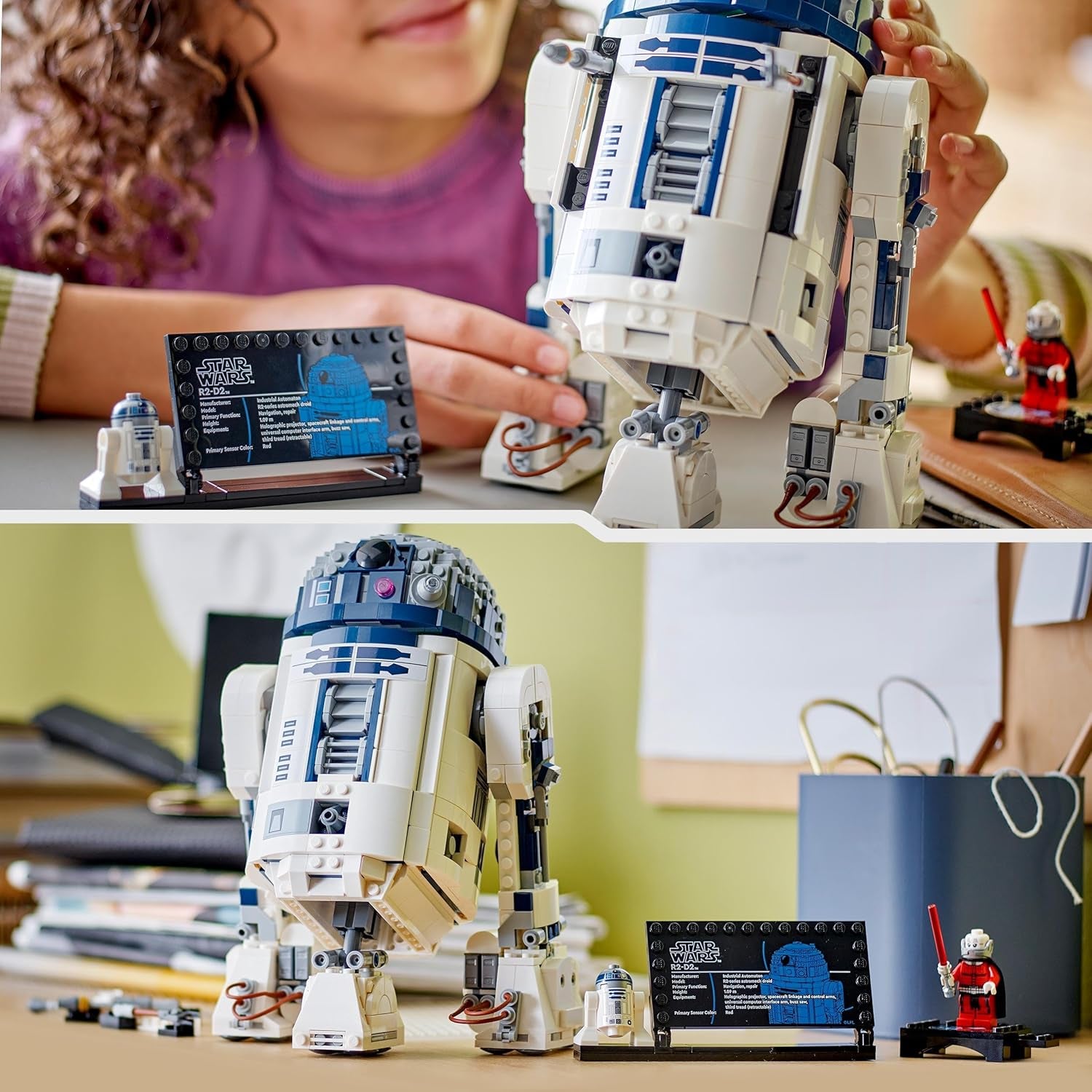 Star Wars R2-D2 Model Set, Buildable Toy Droid Figure for 10 plus Year Old Kids, Boys & Girls, with 25Th Anniversary Darth Malek Minifigure and Decoration Plaque, Memorabilia Gift Idea 75379