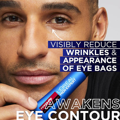 Men Expert Men'S Eye Cream, Hyaluronic Acid Eye Care for Ageing, for Dry & Dull Skin, Power Age, 15Ml