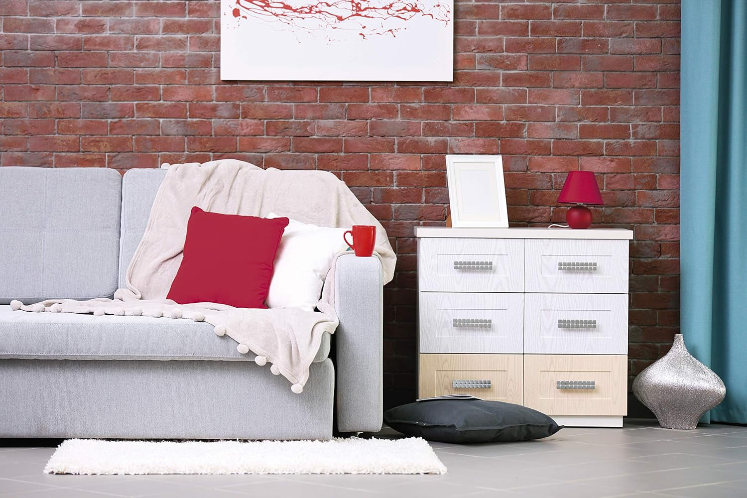 Hand Dye, Fabric Dye Sachet for Clothes, Soft Furnishings and Projects, 50 G - Tulip Red