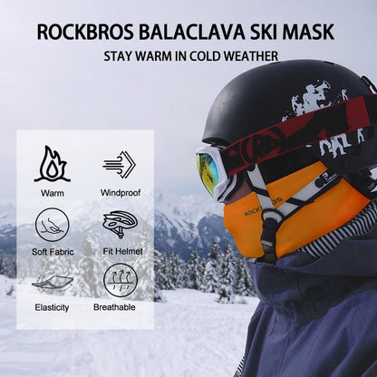 Ski Mask Cycling Balaclava Windproof, Thermal Neck Gaiter Soft Full-Mask Polar Fleece Headwear 4 Colors for Autumn Winter Skating, Skiing, Running, Cycling