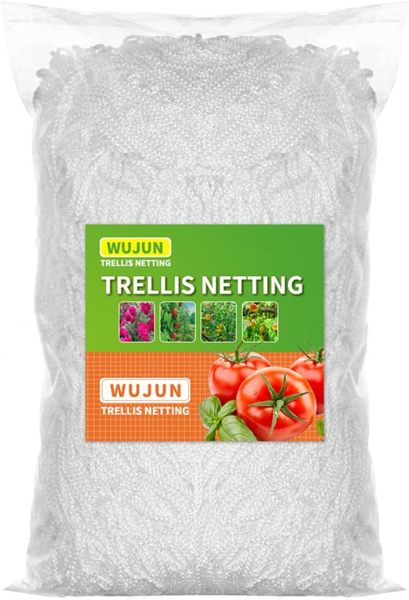 Plant Support Climbing Garden Trellis Netting Grow Tents 5Ft X 30Ft, Heavy-Duty Polyester Garden Plant Climbing Net Soft Mesh Twine