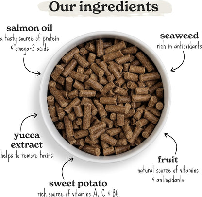 Dry Dog Food, Cold Pressed, (6Kg Resealable Bag) Chicken with Vegetables, Hypoallergenic Dog Food, Grain Free Complete Meal, Natural Puppy, Adult and Senior Dry Dog Food for Good Gut Health