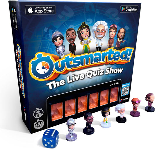 Outsmarted - the Live Quiz Show Board Game | Kids, Teens & Adults | the Ultimate Family Game Night | Age 8+ | Perfect for 2-24 Players | 10,000+ Multimedia Questions | 2024 Edition