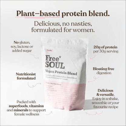 Vegan Protein Powder – Formulated for Women – 600G – 20G Protein with Added Nutrients – Gluten & Soy Free Plant Based Nutrition Shake – Pea and Hemp Isolate Protein (Vanilla)