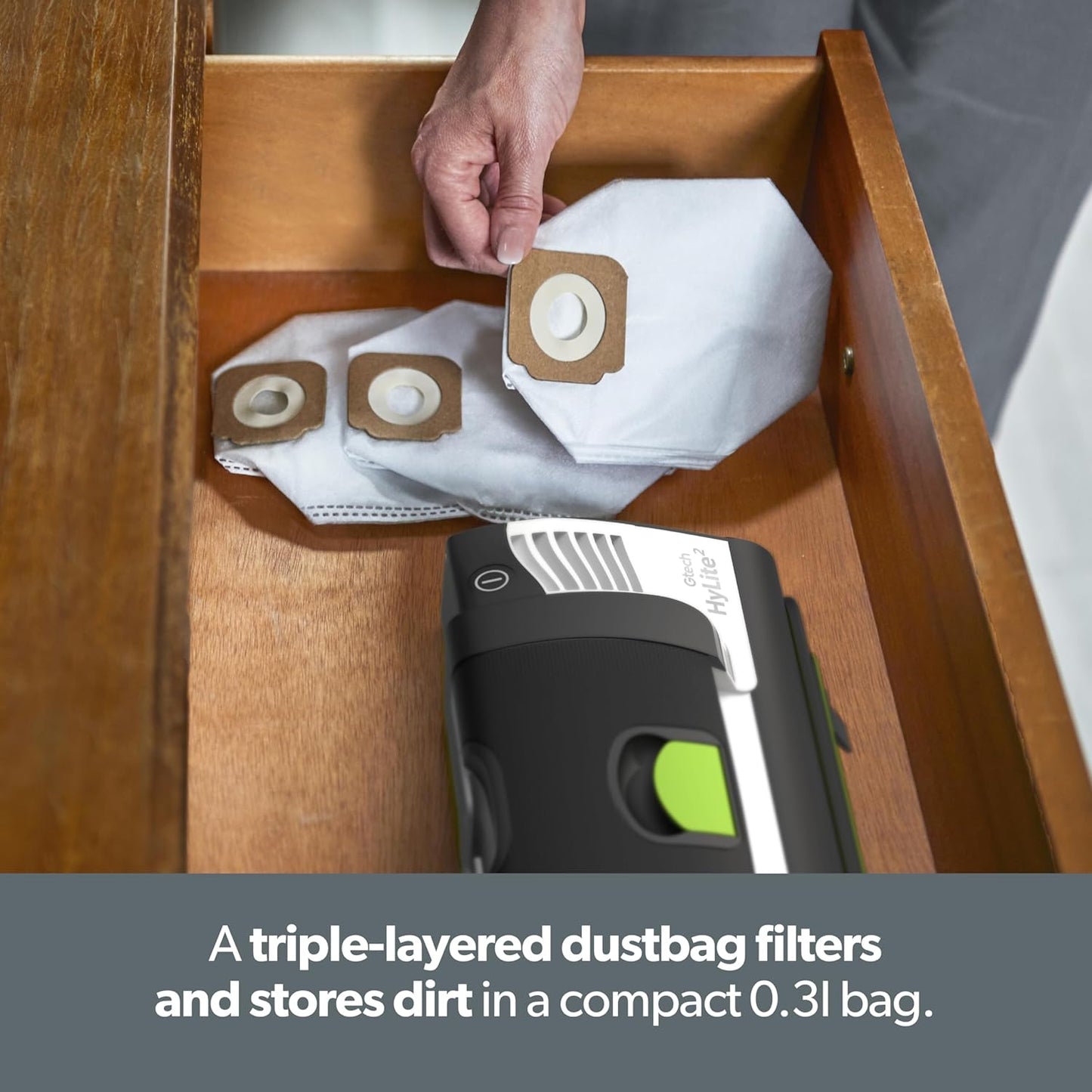 Hylite 2 | Cordless Upright and Handheld Vacuum | Lightweight | Powerful Airloc Technology | Bagged