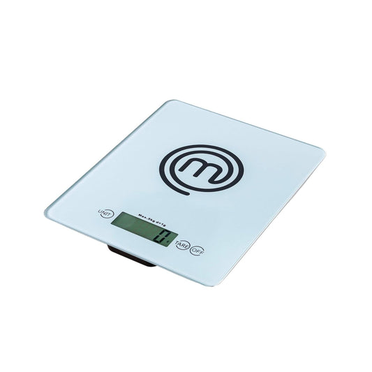 Kitchen Scales Digital, Small Electronic Gram Scale for Food Weighing in Cooking & Baking, Weight in Ounces or Grams, Max 5Kg, Tempered Safety Glass, Tare Function, Auto Switch-Off, Silver