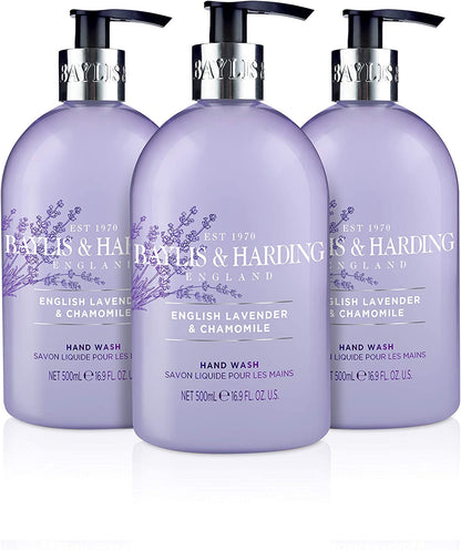 English Lavender and Chamomile Hand Wash, 500 Ml (Pack of 3) - Vegan Friendly