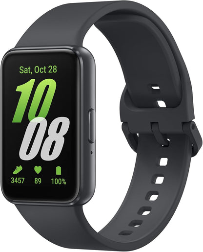 Galaxy Fit3, Smart Watch, Fitness Tracker, Health Monitoring, Black, 3 Year Manufacturer Extended Warranty (UK Version)