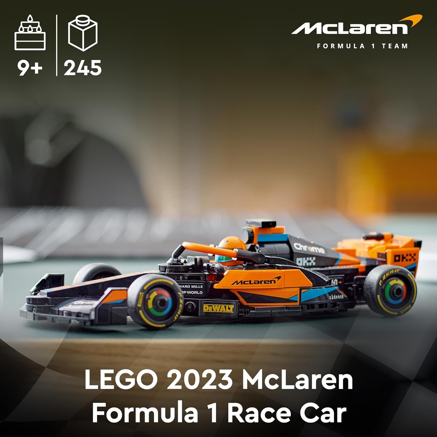 Speed Champions 2023 Mclaren Formula 1 Race Car Toy for 9 plus Year Old Kids, Boys & Girls Who Love Independent Play, Buildable Vehicle Model Set, Kids' Bedroom Decoration, Birthday Gift 76919