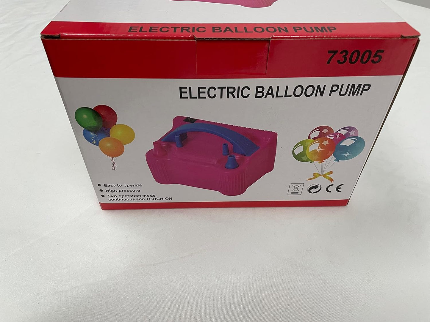 Electric Balloon Pump, Portable Dual Nozzle High Power (AC220-240V 600W) Balloon Inflator Blower Pump for Party, Wedding, Birthday, Activities and Festival Decoration