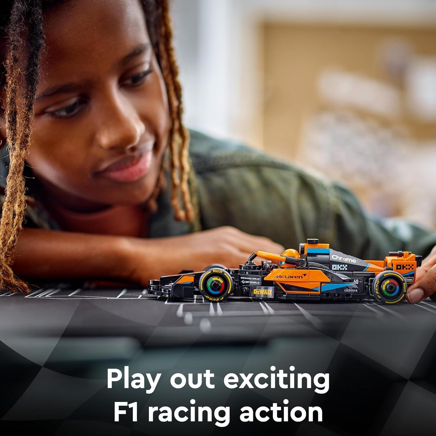Speed Champions 2023 Mclaren Formula 1 Race Car Toy for 9 plus Year Old Kids, Boys & Girls Who Love Independent Play, Buildable Vehicle Model Set, Kids' Bedroom Decoration, Birthday Gift 76919