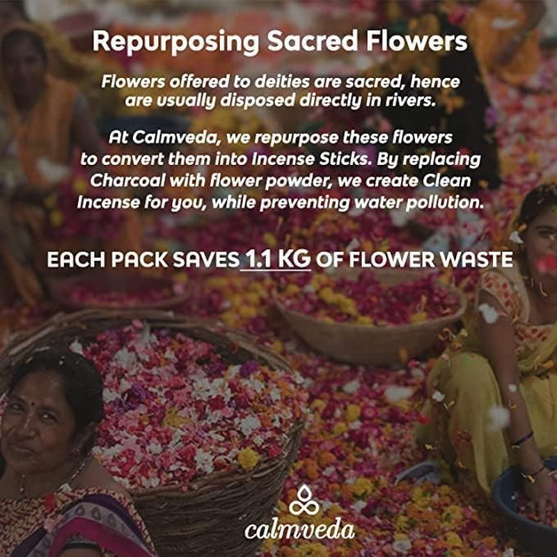 Happy Home Incense Sticks Multipack- (5 Variants) Charcoal Free, Made from Upcycled Flowers | Insense Cozy Warm Sticks like Vanilla Cake, Balsam Cedar, Rose & Cinnamon | Perfect Incense Gift Set