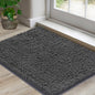 Door Mats Indoor Bath Mat Non Slip Dirt Trapper Doormat Soft Absorbent Entrance Rug Floor Mat Indoor Mats for Front Back Door, Entryway,Bathroom,Pets and Dogs (Grey M, 50X80)