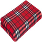 SOFT FLEECE BLANKETS LARGE EXTRA WARM TARTAN SOFA BED CHECK THROW 150Cm X 200Cm (Checker Red)