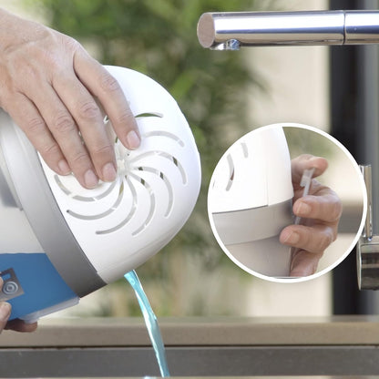 AERO 360º Moisture Absorber, 1 Device Incl. 1 Refill Tab 450G, Ultra-Absorbent Dehumidifier, Helps to Prevent Condensation, Mould & Musty Smells, Recyclable, Refillable Condensation Absorber