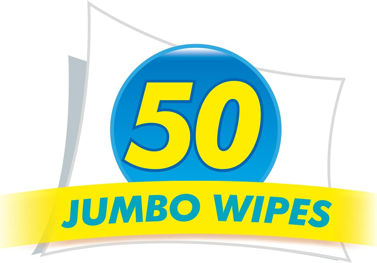 Antibacterial Wipes, Pack of 50
