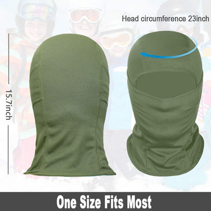 Balaclava Face Mask, Ski Mask UV Protector Lightweight for Motorcycle Cycling Running